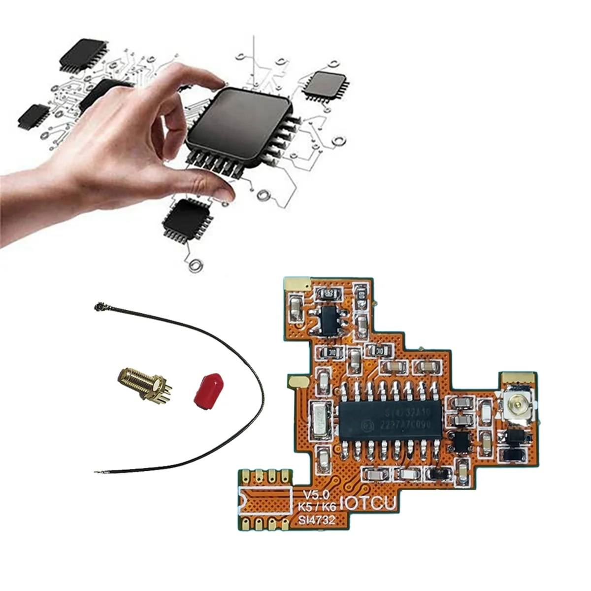 SI4732 V5.0 FPC การปรับเปลี่ยนโมดูลสําหรับ Quansheng UV K5 K6 HF คลื่นสั้น Full Band แผนกต้อนรับ/เดี่ยว Sideband ReceptionN01R