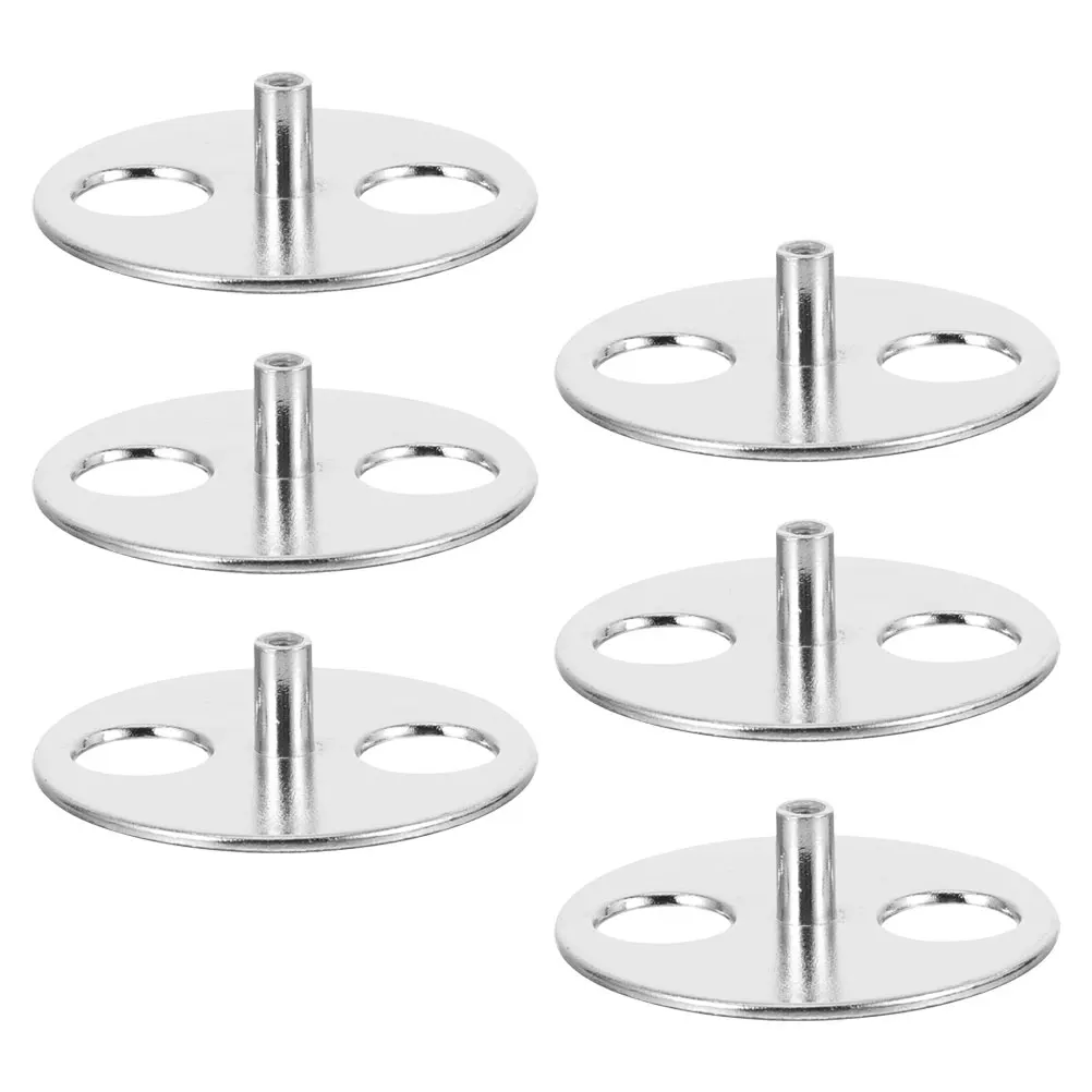 

6Pcs Music Box Winder Key 55Mm DIY Accessory Set Round Base Discs for Repair Modification Musical Box Repair Parts