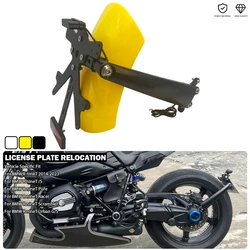 Kit de reubicación de placa de matrícula de soporte de pantalla LED de guardabarros trasero para BMW R Nine T Scrambler R9T Pure Racer Urban RnineT G/S Ninet /5