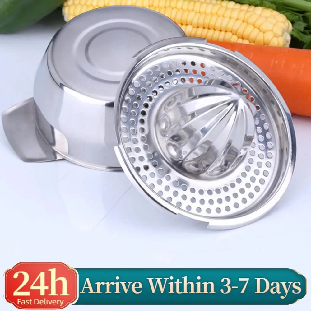 

Manual Juicer Fruit Juicer Machine Stainless Steel Citrus Lime Lemon Squeezer Detachable with Strainer Handle for Kitchen Bar