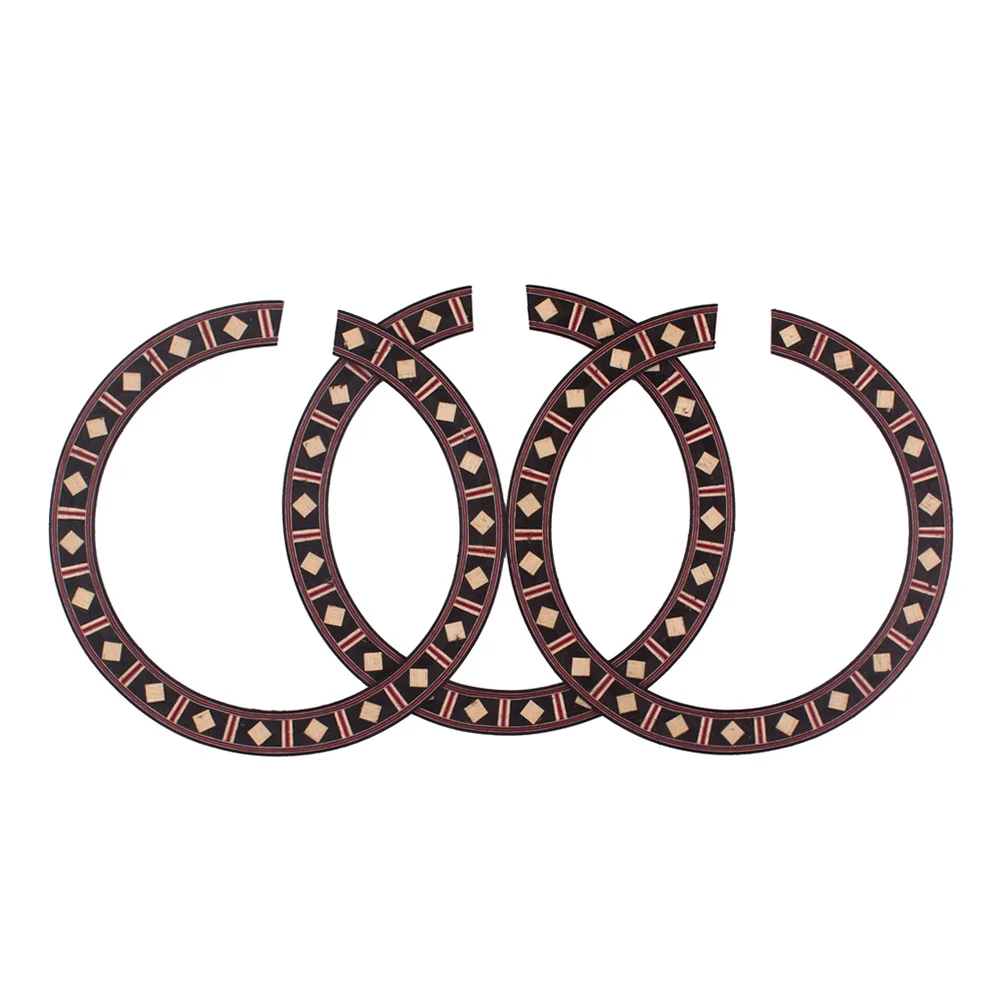 3 قطعة روزوود روزيت للجيتار الصوتية الكلاسيكية ثقب الصوت الديكور خشبية الغيتار روزيت اكسسوارات أجزاء الأدوات #4