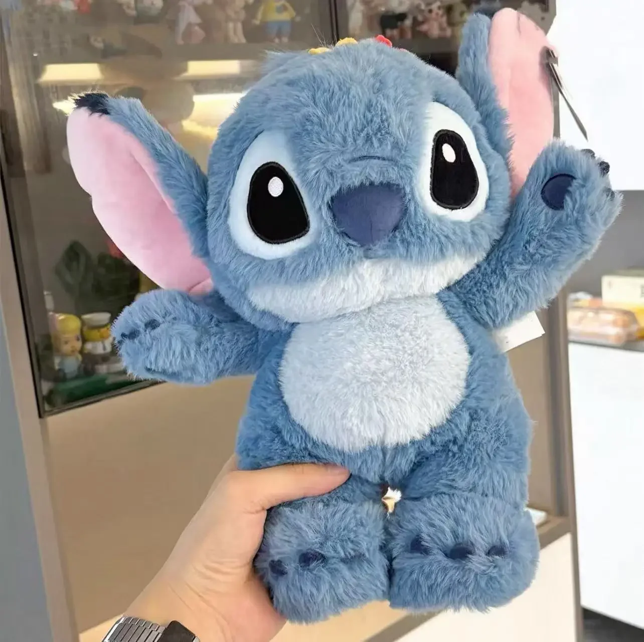 30-55Cm Disney Stitch Pluche Knuffels Anime Leuke Cartoon Stand Stitch Knuffels Poppen Kawaii Kussen Gevulde Kid verjaardagscadeautjes
