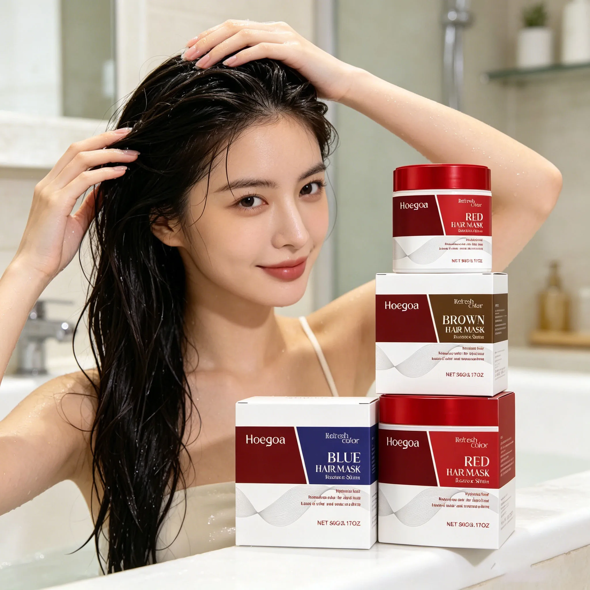 Acondicionador Intensificador del Color, Nutre los Cabellos Dañados, Aumenta el Brillo, Mejora los Tonos, Repone el Cabello Decolorado, Mascarilla Capilar