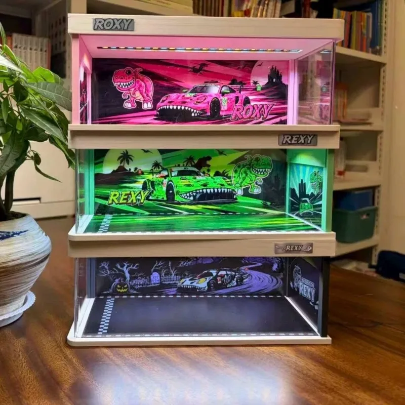 

GDO 1:64 Scene Model, without attached car model, boy toy, car model display scene, festival creative gift.