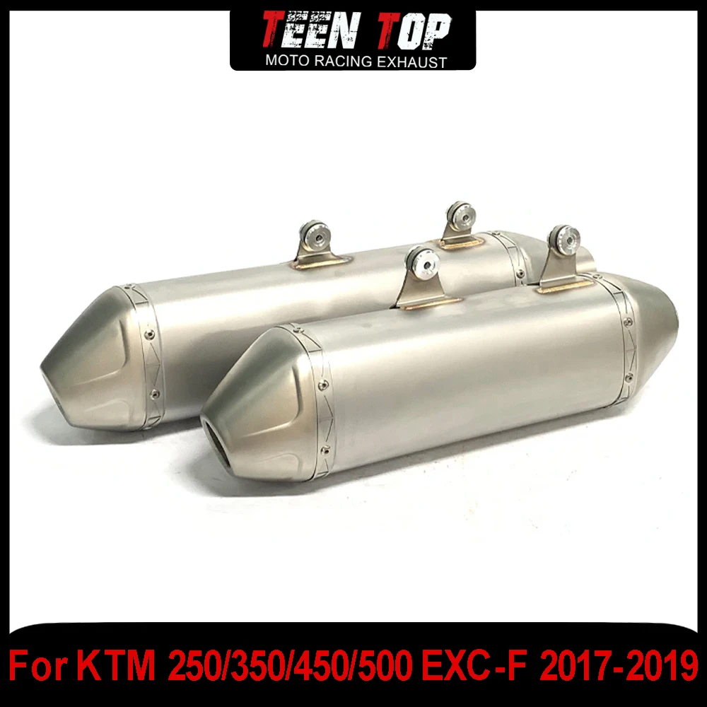 

For Husqvarna FE250/350/450/501 Exhaust Connection Pipe Stainless Steel For KTM 250/350/450/500 EXC-F 2017-2019 Exhaust Muffler