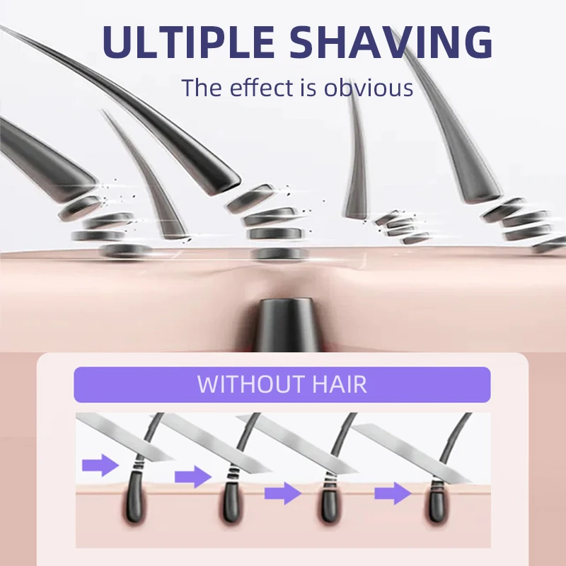 Kemei-3018 Women Shave Wool Device Knife Electric Shaver Wool Epilator Shaving For Lady Shaver Female Care KM-3018 Free Shipping image 3