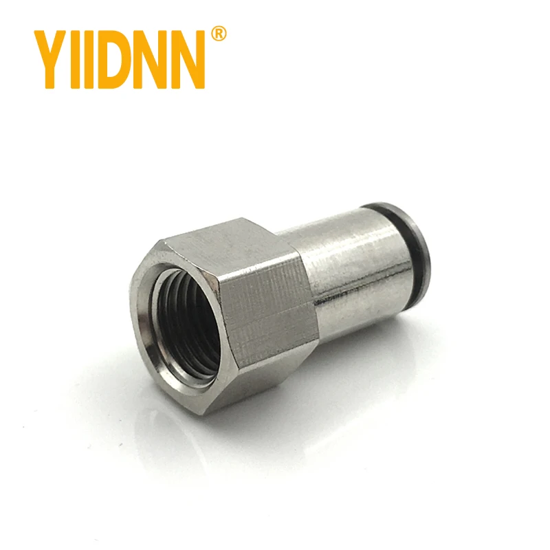 PCF Quick Connect Fittings Female Straight brass pipe tube Air Line Fittings