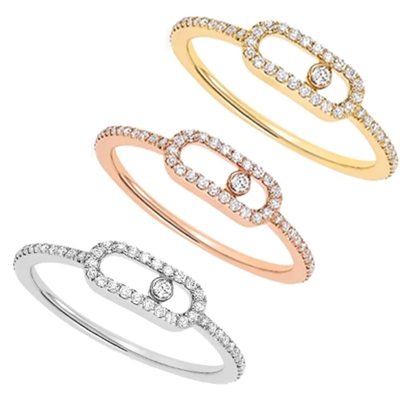 

Rings3 The S925 Sliver Is Designed With Simple And Diamond-Encruffled Personality, Making It Ideal For Gift-Giving
