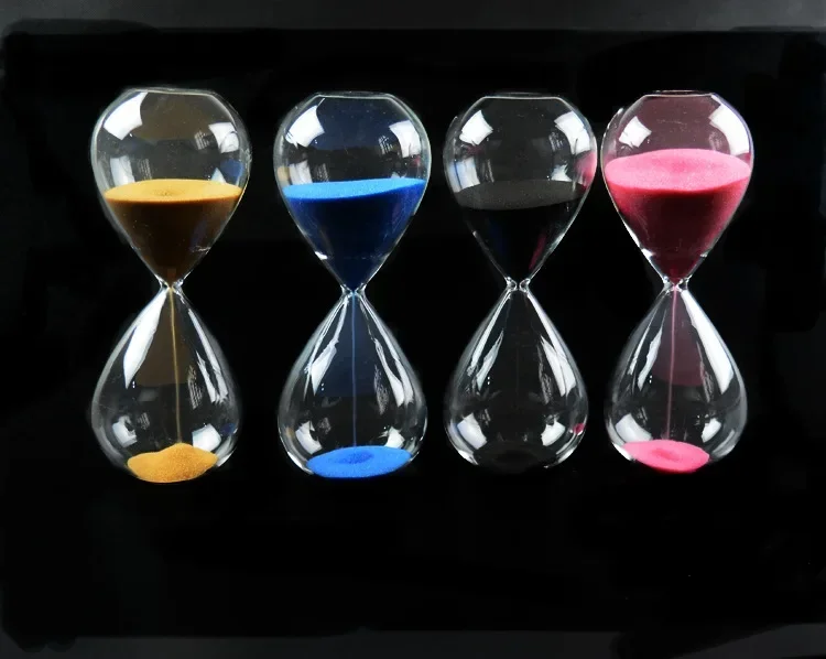 1PC 45 minutes Awaglass Hand-blown Timer clock Magnet Magnetic Hourglass ampulheta crafts sand clock hourglass timer JY 1189-6