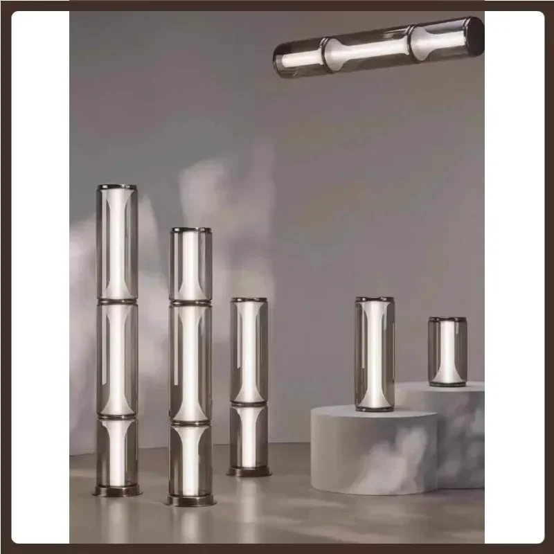 Nordic Designer Modern LED Glass Floor Lamp Living Room Bedroom Bedside Table Light Long Modern Floor Standing Lamp Indoor