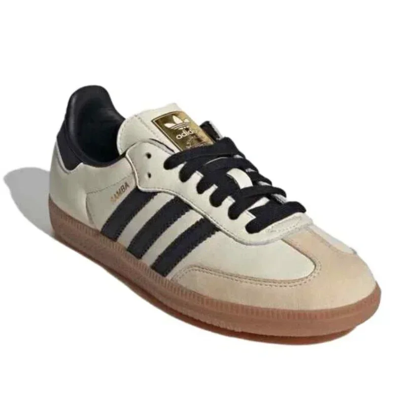 아디다스 오리지널 삼바 OG 크림 화이트 패션 남성 여성 스케이트 보드 신발 캐주얼 야외 운동화 ID0478