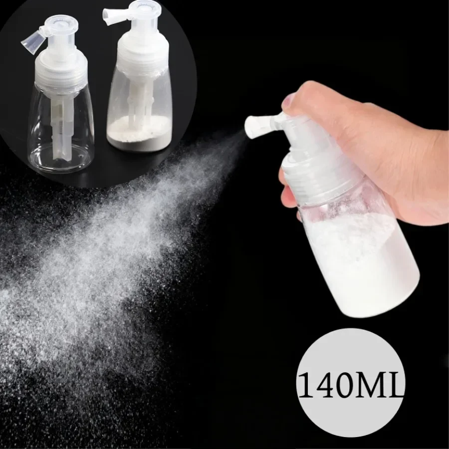 140ml Bell-mouth Powder Spray Bottle Travel Portable Detachable Dispenser Loose Highlighter Talcum Body