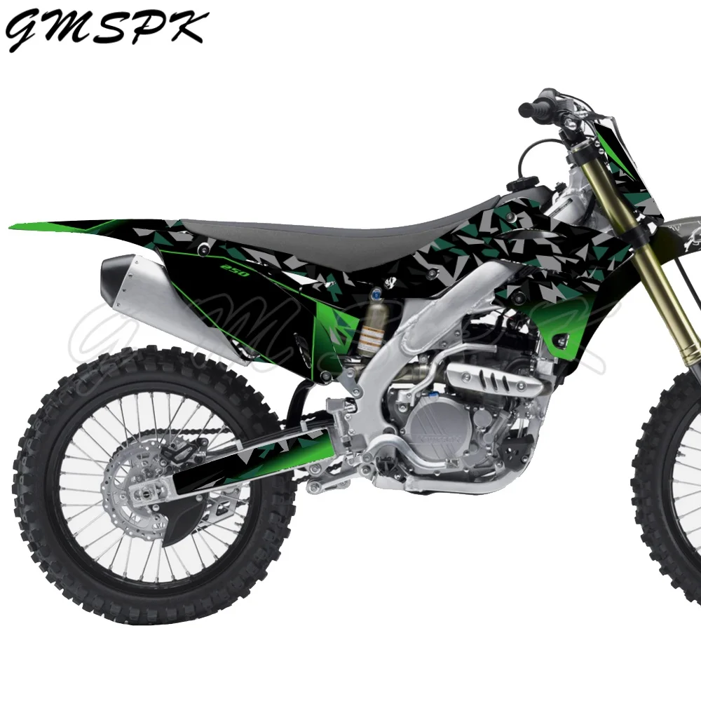 Motorcycle Graphics Decals Background Decoration Stickers Fit for Kawasaki KX250F KXF250 2013 2014 2015 2016 KXF 250 KX 250F