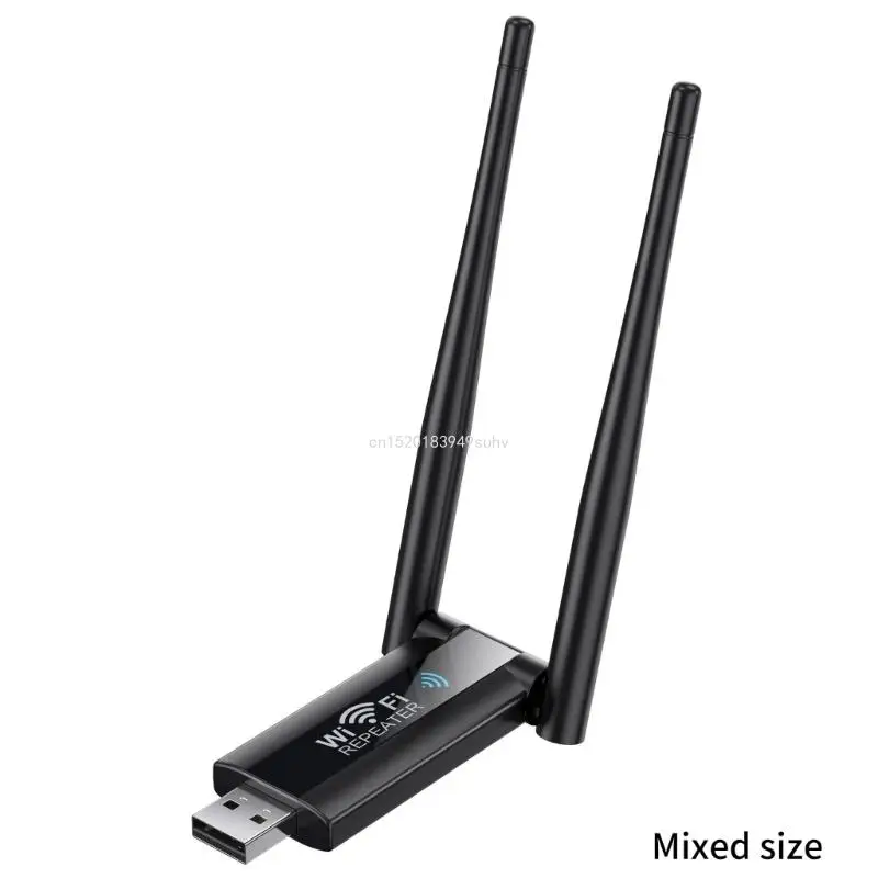 강력한 USB WiFi 리피터무선 WiFi 신호 강화기 부스터로 범위 300미터 확장