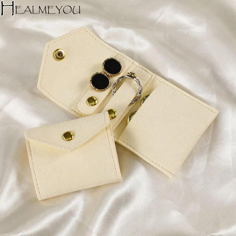 

Grid Storage Jewelry Storage Roll Bag Foldable Design Multi-layer Ear Stud Storage Bag Portable Mini Foldable Jewelry Case Home