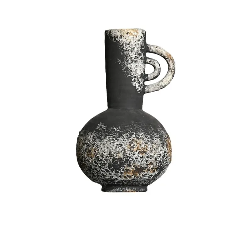 

Niche decorations, home ceramic vases, wabi-sabi wind medieval living room wine cabinet ornaments