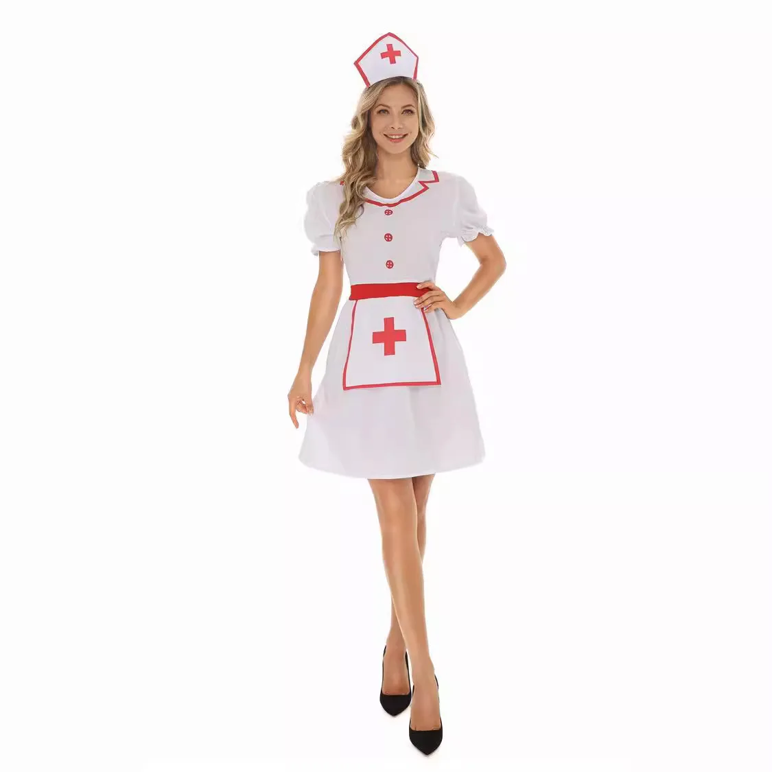 Adult Halloween Nurse Costume Cosplay Anime Outfit JK Uniform Women's Traditional Chinese Clothing Stage Performance Wear