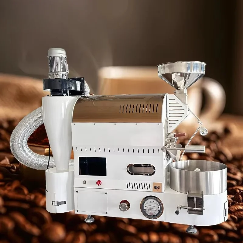 Customized 1kg Electric Gas Dual Use Coffee Bean Roaster Household Commercial Small Batch Coffee Roasting Machine Factory