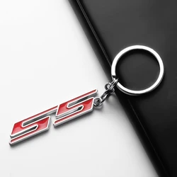 Car SS Badge Key Chain 3D Metal Key Ring Keychain for Chevrolet Cruze Camaro Equinox Lacetti Impala Z71 Trax Sonic Captiva Spark