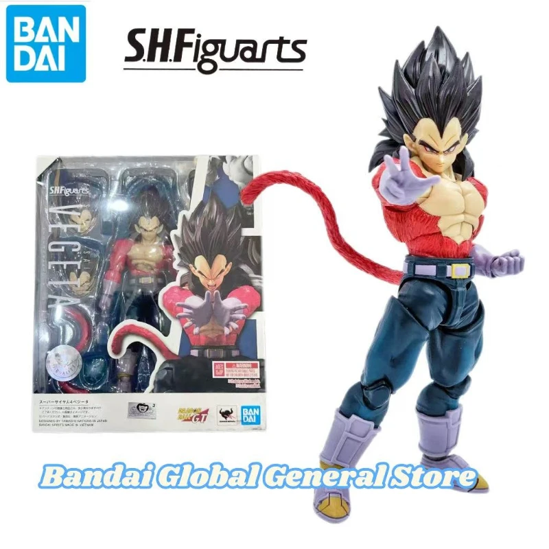 

In Stock 100% Original Bandai S.H.Figuarts Shf Super Saiyan 4 Vegeta Dragon Ball GT Anime Action Collection Figures Mode Toys