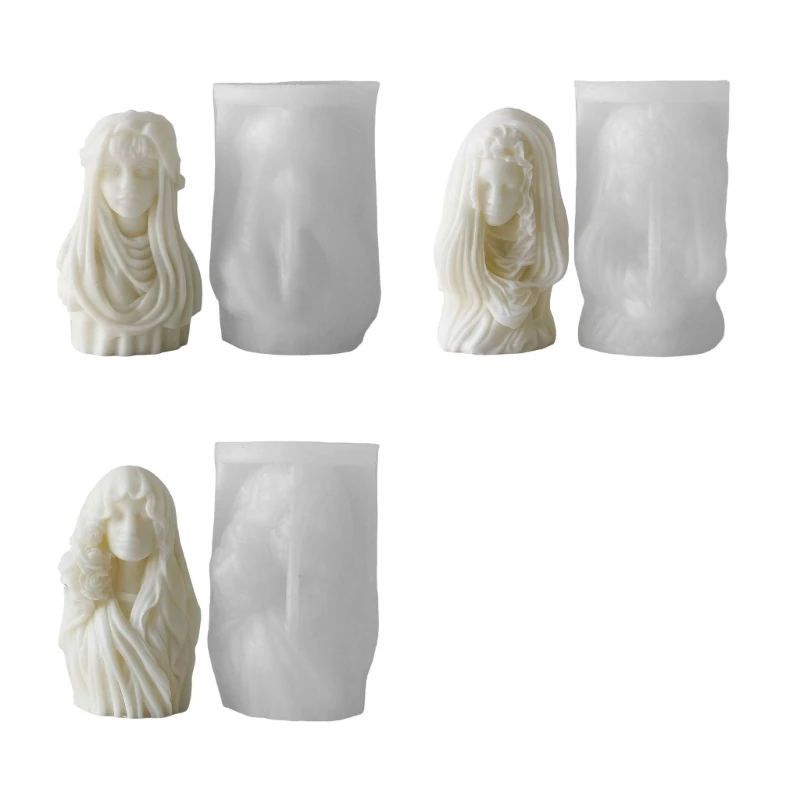 

Elegant Statue Designs Silicone Mold for Home Decoration and Crafting 97QE