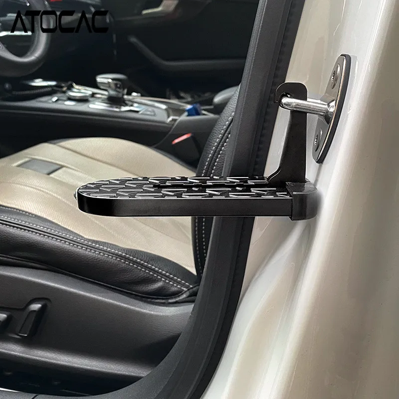 Car Door Pedal for Roof Step Up Ladder Foot Latch Hook Auxiliary Rack Aluminium Alloy Safety Hammer Automobiles Universal Parts