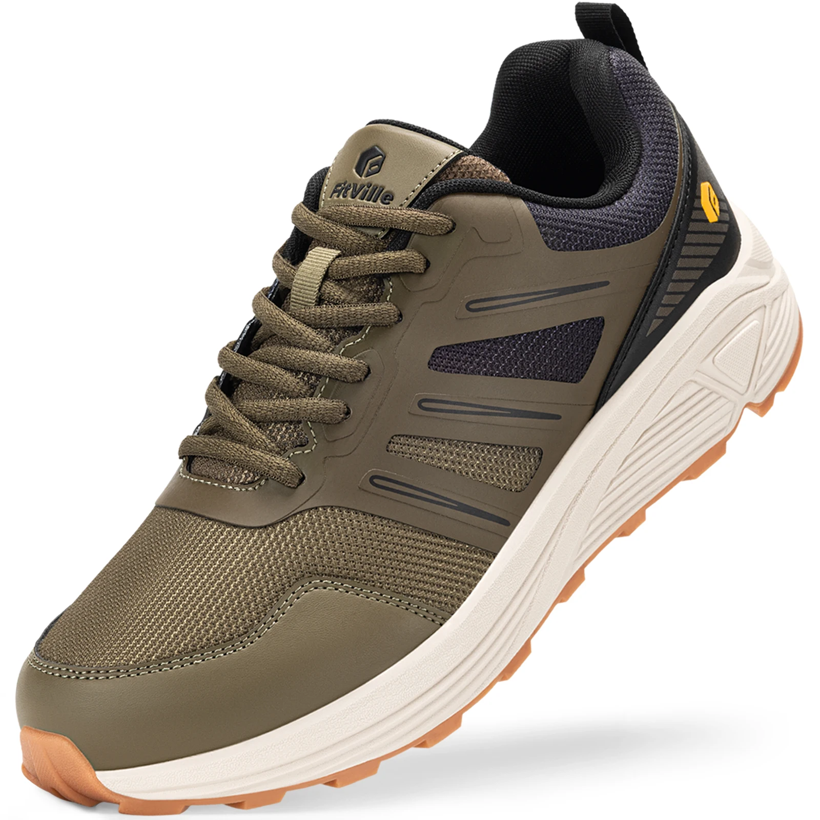 

Fittington Shoes For Man Wide Toe Box Man Sport Sneakers Running Shoes For Heel Pain & Plantar Fasciitis Relief