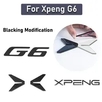For Xpeng G6 2023 2024 2025 Xiaopeng G6 Black Badge Front Rear Badge Blackened Modification Accessories