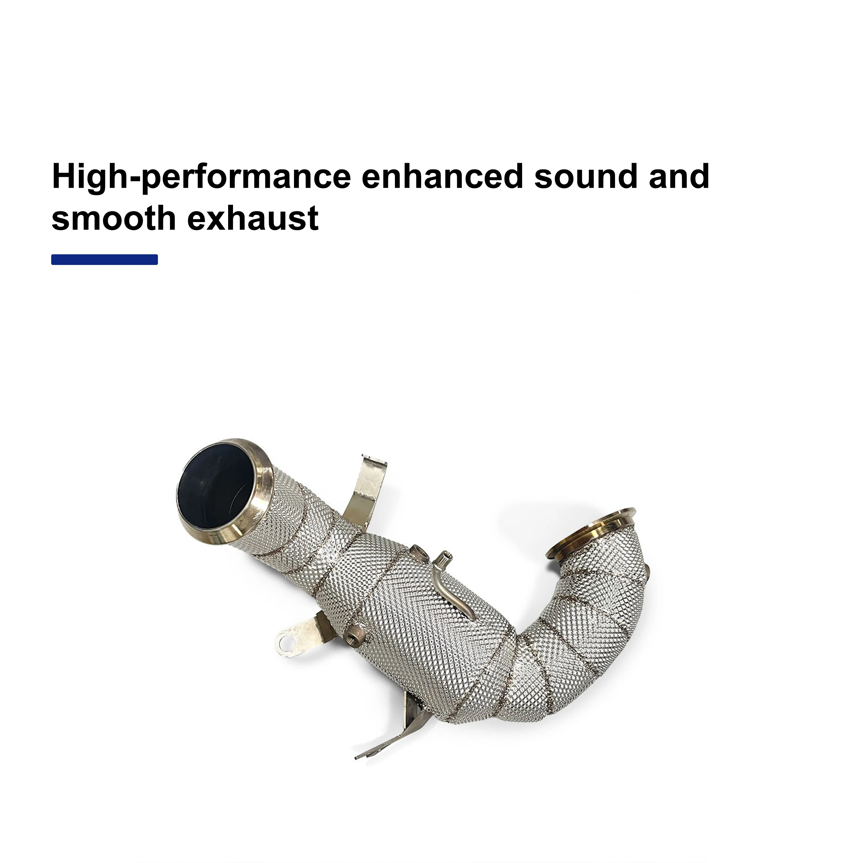 ACE Auspuffanlagen für Mercedes Benz W177 A45S CLA45 GLA45 2.0T Free Flow Cat Downpipe mit Hitzeschild SUS304 Auspuffrohr – Detail 7