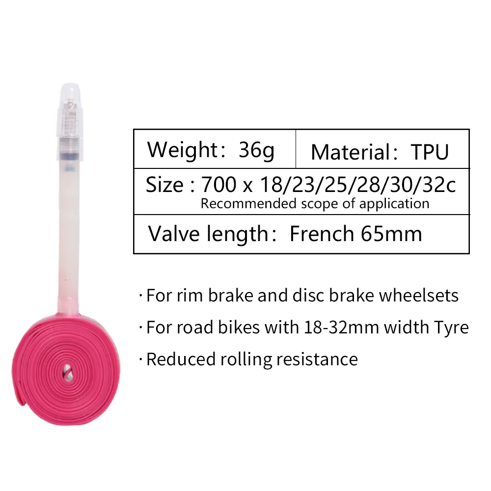 Ridenow 36G Ultralight Bicycle inner tube 700c/20/451/406 Road BMX folding Inner Tire for 18 23 25 28 30 32C Presta Valve