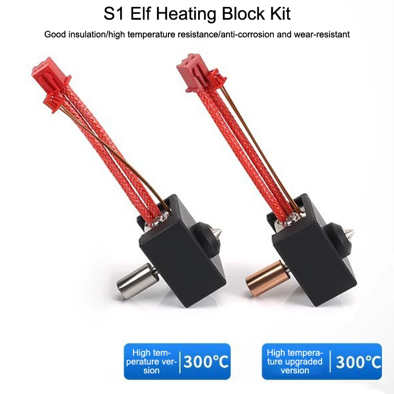 Kit blocco riscaldamento elevato Parti della stampante 3D Kit hotend estrusore Sprite per Ender-3 S1 Pro ForCR-10 Smart Pro ForSermoon V1 e V1 Pro