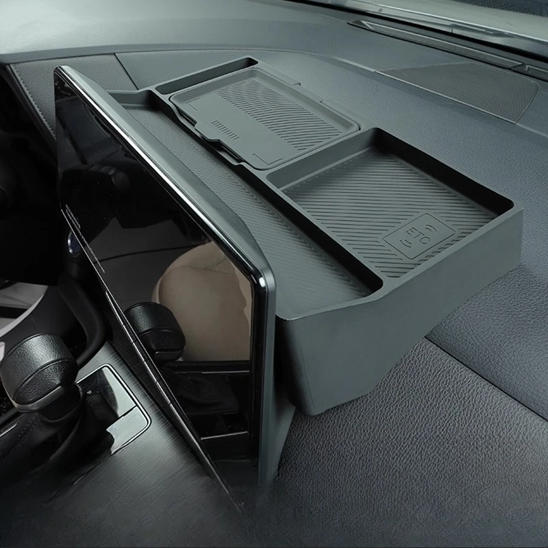 

Задняя коробка для хранения экрана центральной консоли, силиконовый органайзер для приборной панели, лоток для Toyota Sienna 2022 2023 2024, аксессуары для интерьера