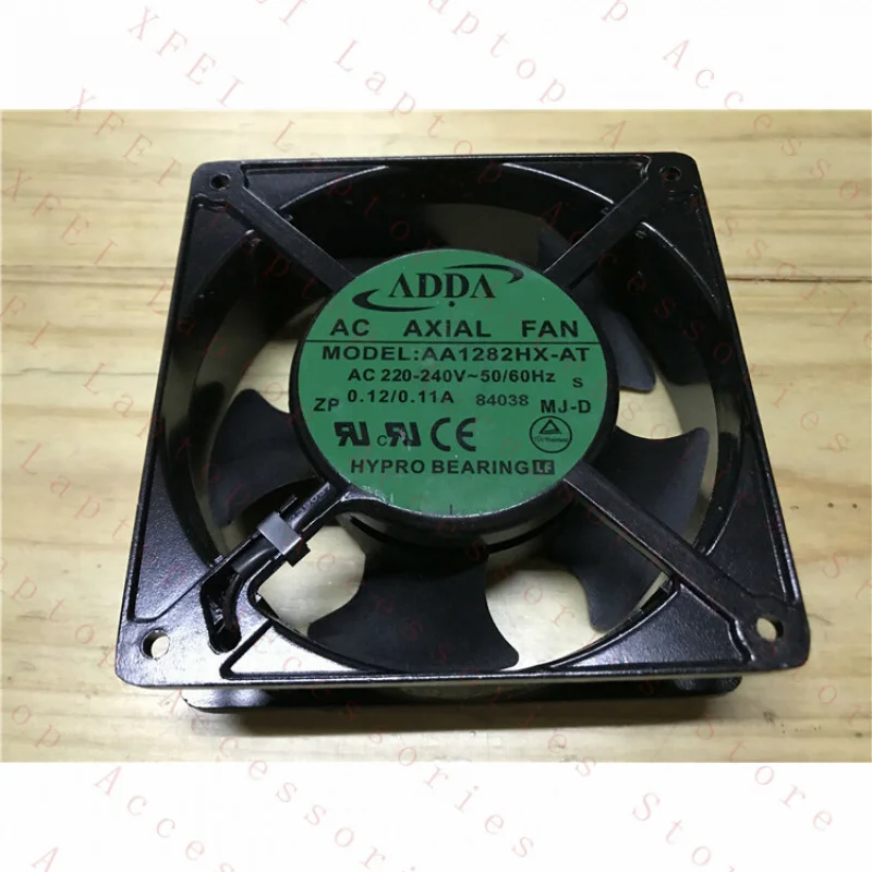

D 1PC AA1282HX-AT FOR ADDA Cooling Fan AC220-240V 120*38mm Aluminum frame New