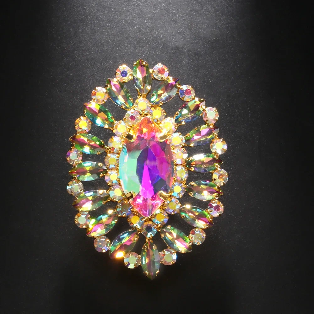 Colorful Crystal Rings Adjustable for Women Free Shipping Jewelry 2023 Large Drag Queen Rhinestone Exaggerate Ring Accessories