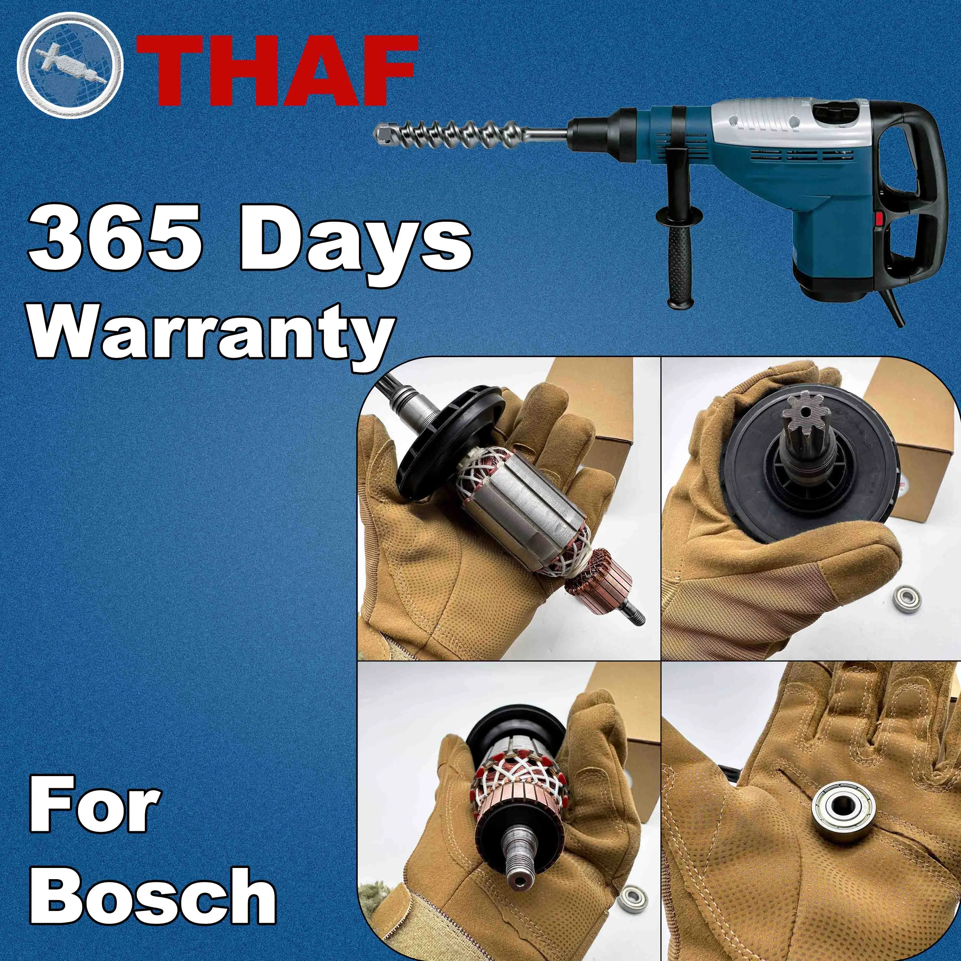 AC 220V 240V GBH7-46 GBH7DE Armature Rotor For BOSCH GBH7-46DE Hammer Drill Spare Parts Rotary Hammer GBH 7-46 DE GBH 7 DE