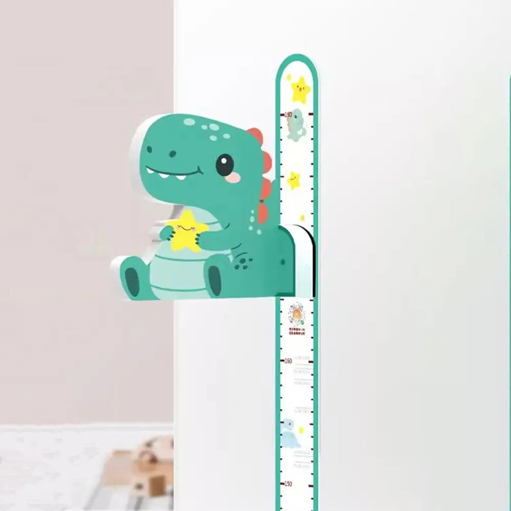 3D Children's Magnetic Sticker Cartoon 65-180cm Baby Height Wall Stickers with Removable Ruler Magnetic Adsorpt