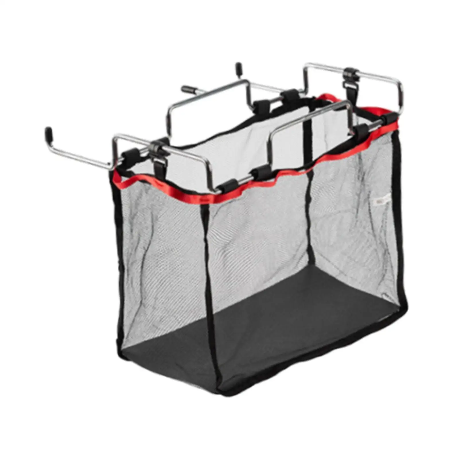 Trash Bag Holder Waste Bag Rack with Mesh Trash Bag Lightweight Trash Can Bracket Table Garbage Rack for Camping BBQ