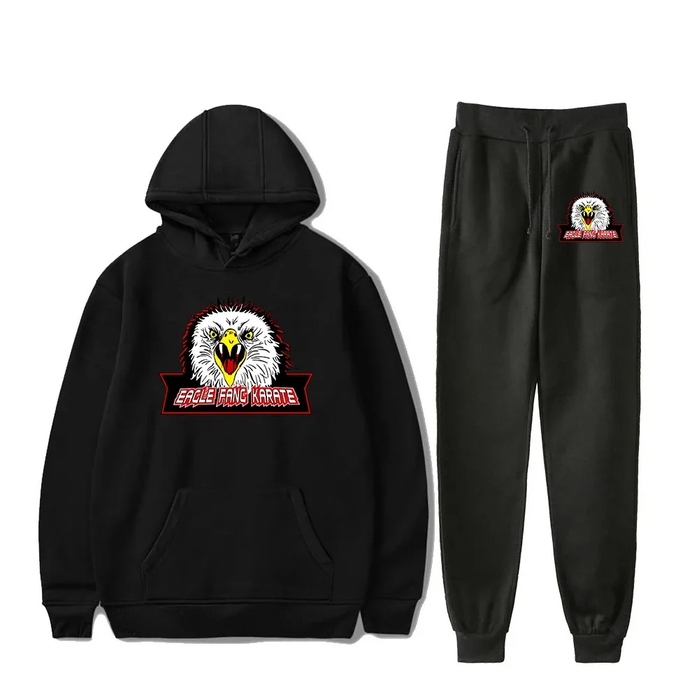 

Eagle Fang Karate Hoodie Jogger Pants Two Piece Set Camisolas de Manga Longa + Moletom Conjunto dos homens das mulheres 2024