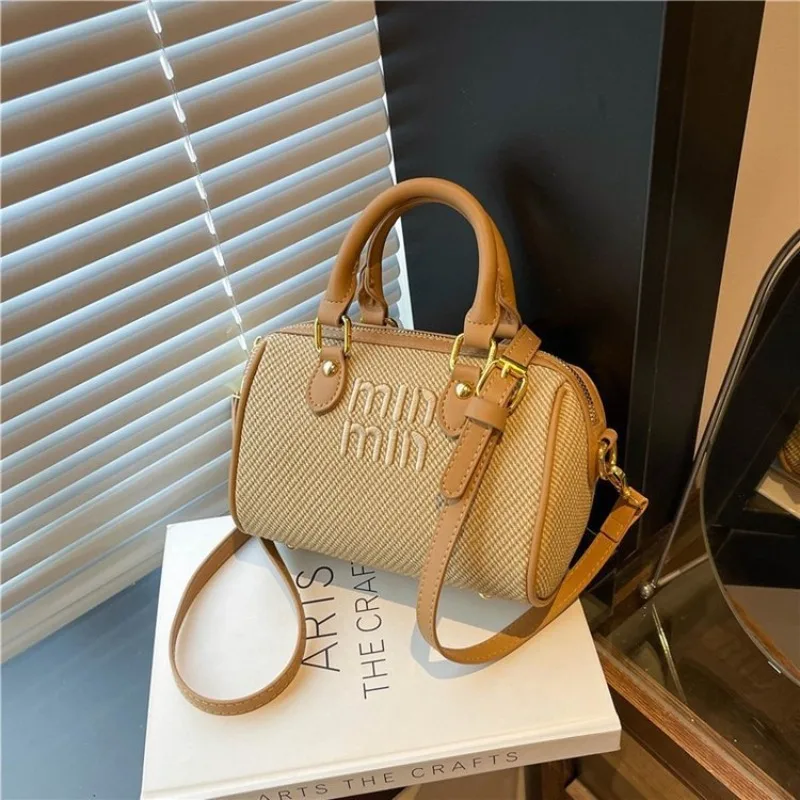 2025 Новая модная дизайнерская сумка через плечо, новая универсальная женская сумка на одно плечо с текстурой в стиле ретро