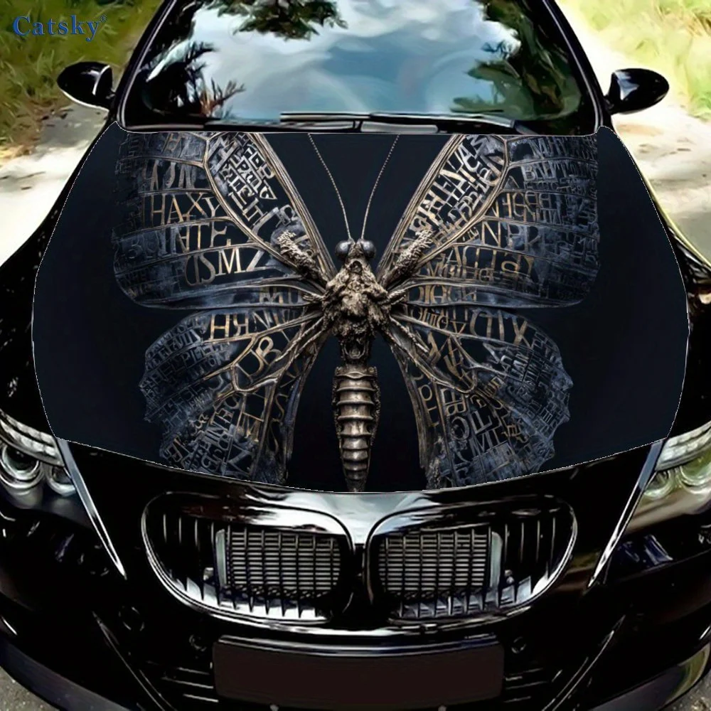 

Mystic Butterfly Car hood decals, car cover decorative stickers, and vinyl wraps for cars, SUVs and trucks. Self-adhesive, water