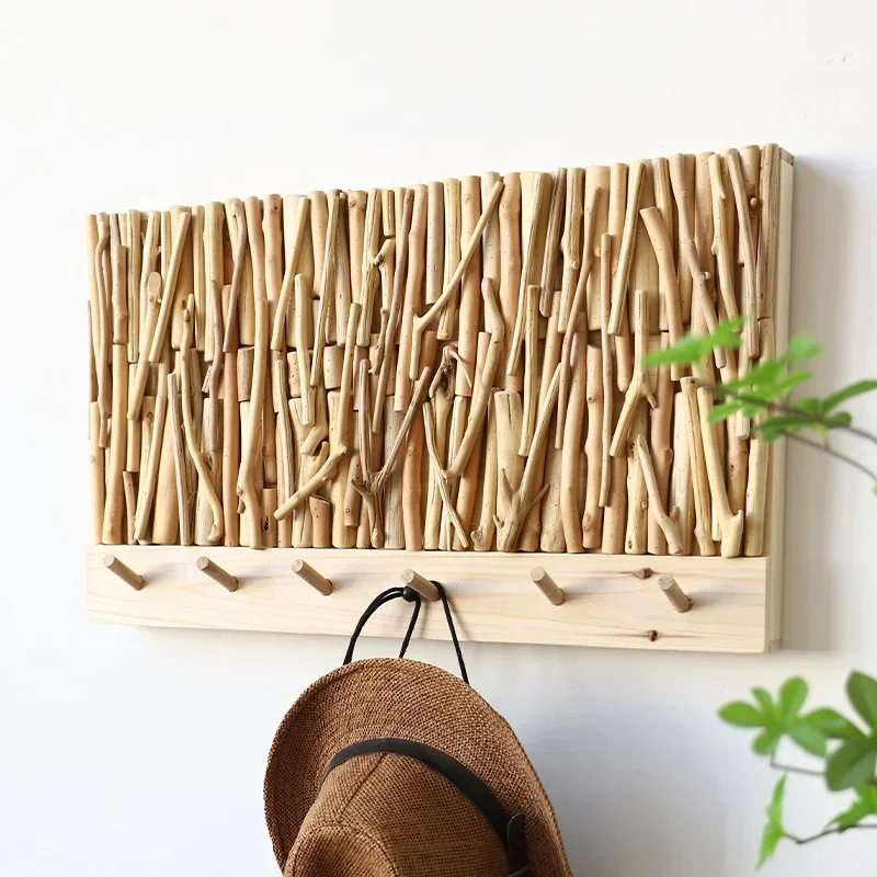 

Simple Wooden Electricity Meter Box Wall Decor Porch Electric Switch Case Picture for Interior Creative Hook Hanging Picture