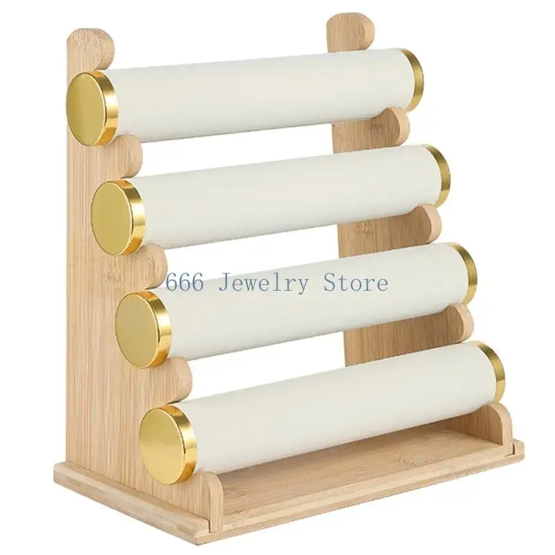 

F2TD Подставка для органайзера браслетов Деревянная подставка для ювелирных изделий для магазина и домашнего использования