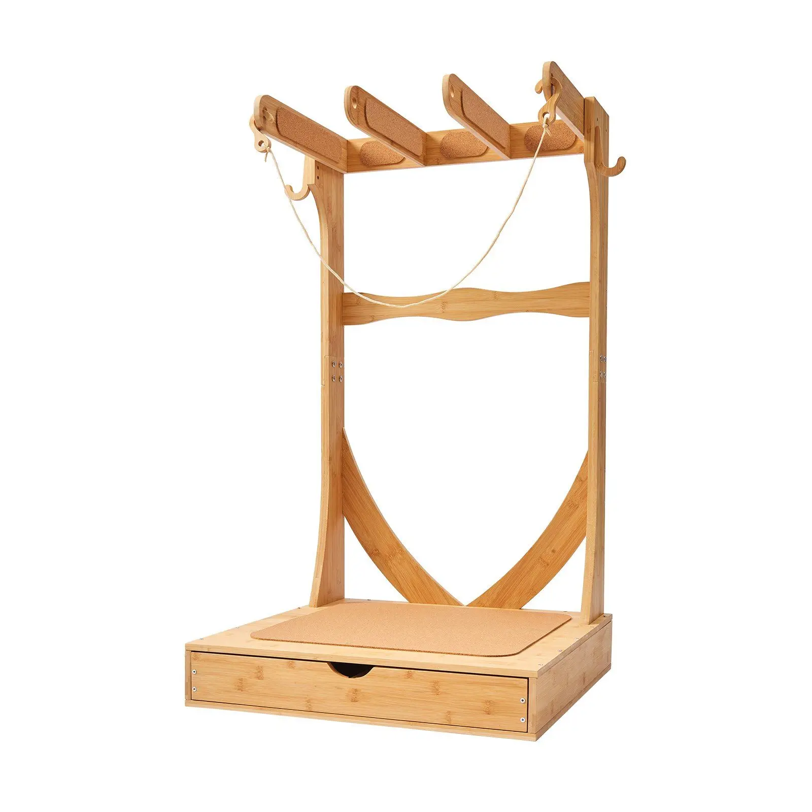 

Vertical Surfboard Stand, 3 Tiers Wooden Surfboard Rack for Storage and Display, Freestanding Board Stand Organizer with