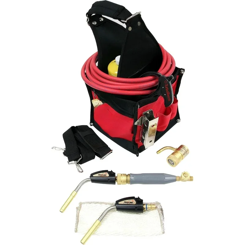 PL-DLXPT Deluxe Self-Lighting Portable Torch Kit, Propane/Mapp-Pro, Includes Soft Tool Bag, H-4 Handle, STK-R Regulator