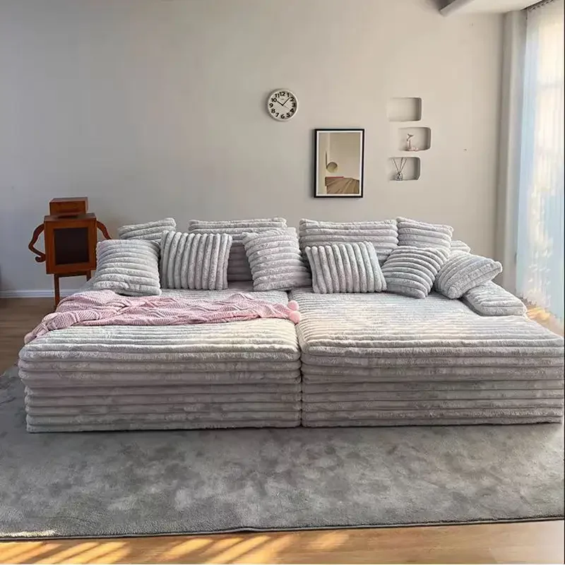 Customized 2025 New Modern Space Saving Storage Vacuum Compression Sofa Freight Saving Folding Multi Purposes Living Room Sofa