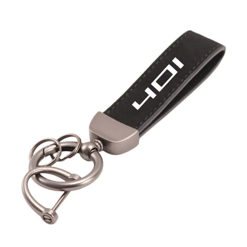 Deluxe Fashion Suede KeyChain Horseshoe Buckle Motorcycle Key Ring For Husqvarna Svartpilen 401 VITPILEN 401 Keyring Accessories