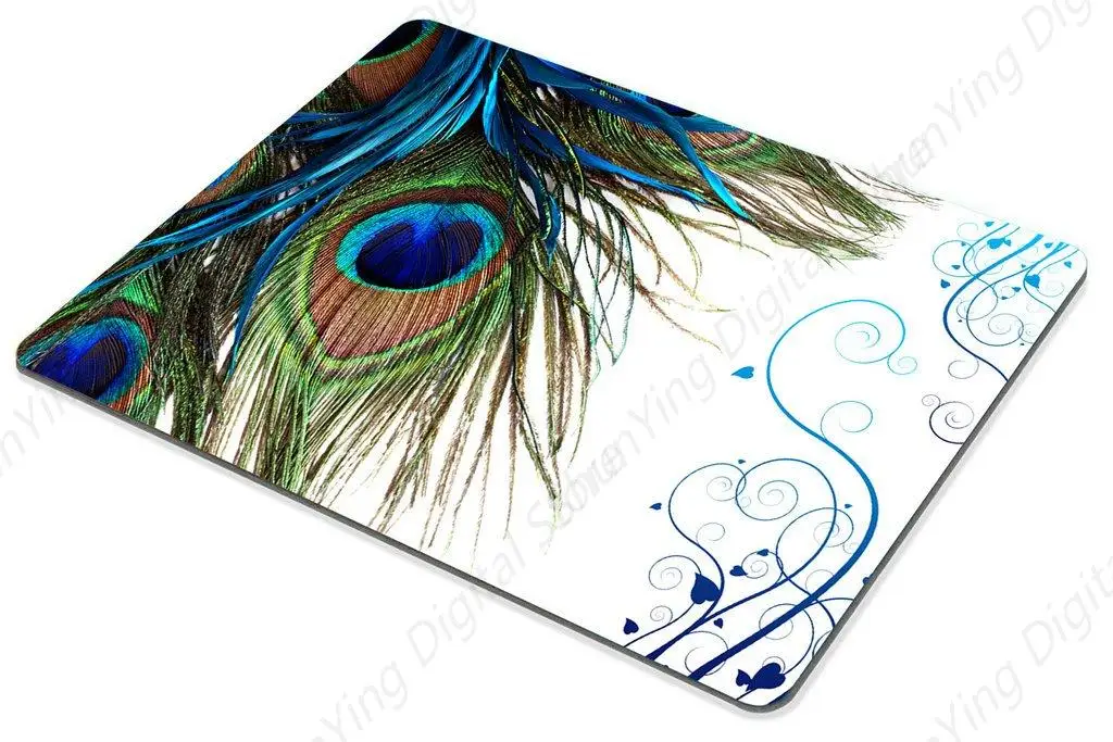 Podkładka pod mysz Peacock, pawie pióro oko odpowiednia do gier biuro laptop podkładka pod mysz do gier 25*30cm