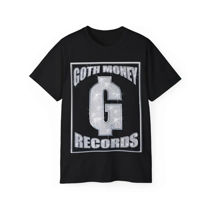 

Goth Money Records Bling Heavy Cotton Tee Shirt Combine Fun Printed Men's And Women's Short Sleeve T-shirts