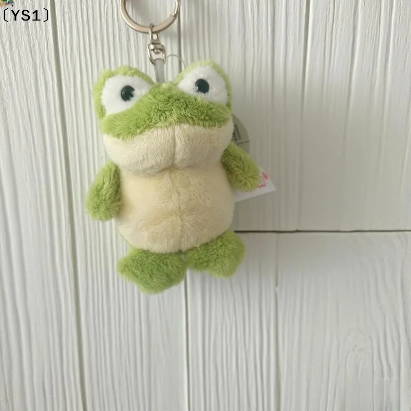 〔YS1〕Porte-clés en peluche grenouille verte mignonne de dessin animé, pendentif animal en peluche, décoration de sac à dos, cadeau de festival
