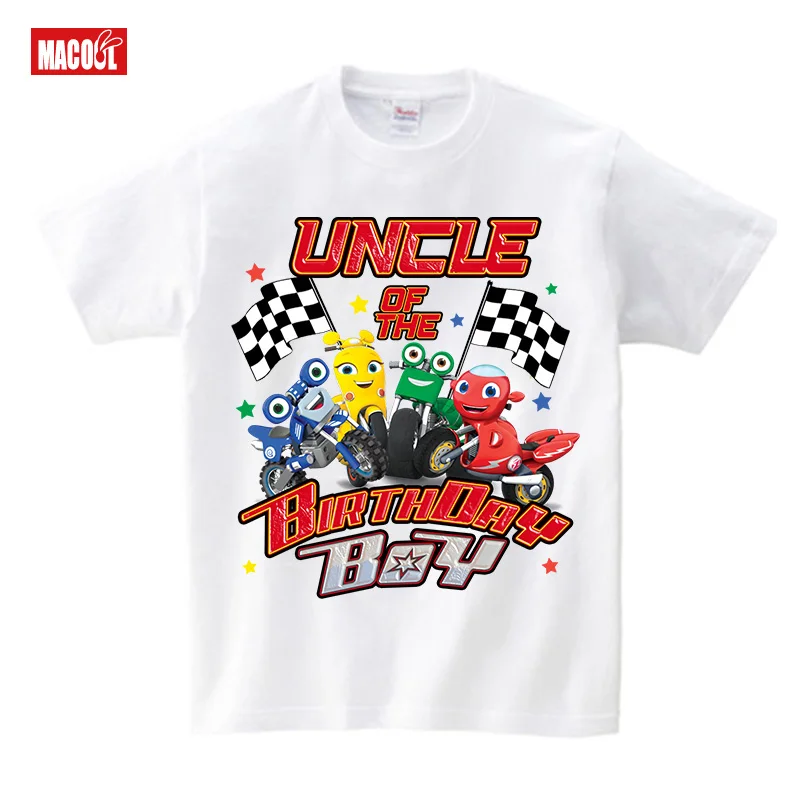 Birthday Boy Shirt Family Matching Outfits Shirt Motorcycle Birthday Girl Shirts Kid Personalized Name 6th 4th 5th 2 3 Years Old